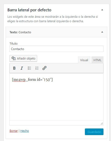 image 9 Cómo integrar MailChimp en WordPress