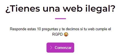 test rgpd marinabrocca ¿Qué es RGPD? ¿Quieres saber si tu web es ILEGAL?